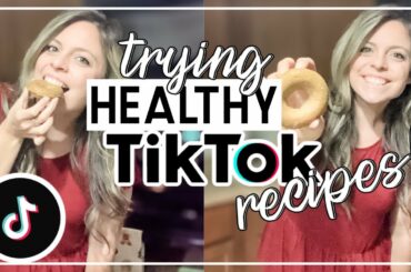 TRYING HEALTHY TIKTOK RECIPES! SNACKS, DESSERS & MORE! VLOGMAS DAY 10