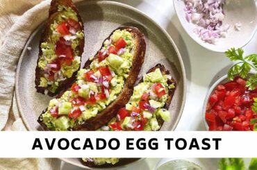 Creamy Avocado Egg Toast | Healthy Breakfast Recipe
