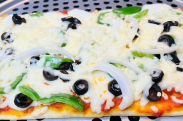 Veg Flat Bread Pizza | Healthy Flat Bread Pizza at home