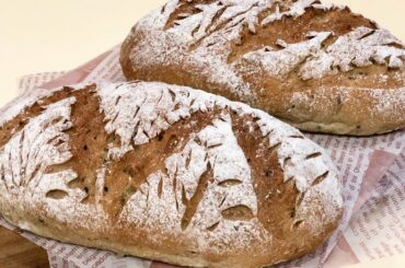 Amazing Bake Trailer! Easy and Healthy Sourdough Mix-Seed Soft Italian Bread