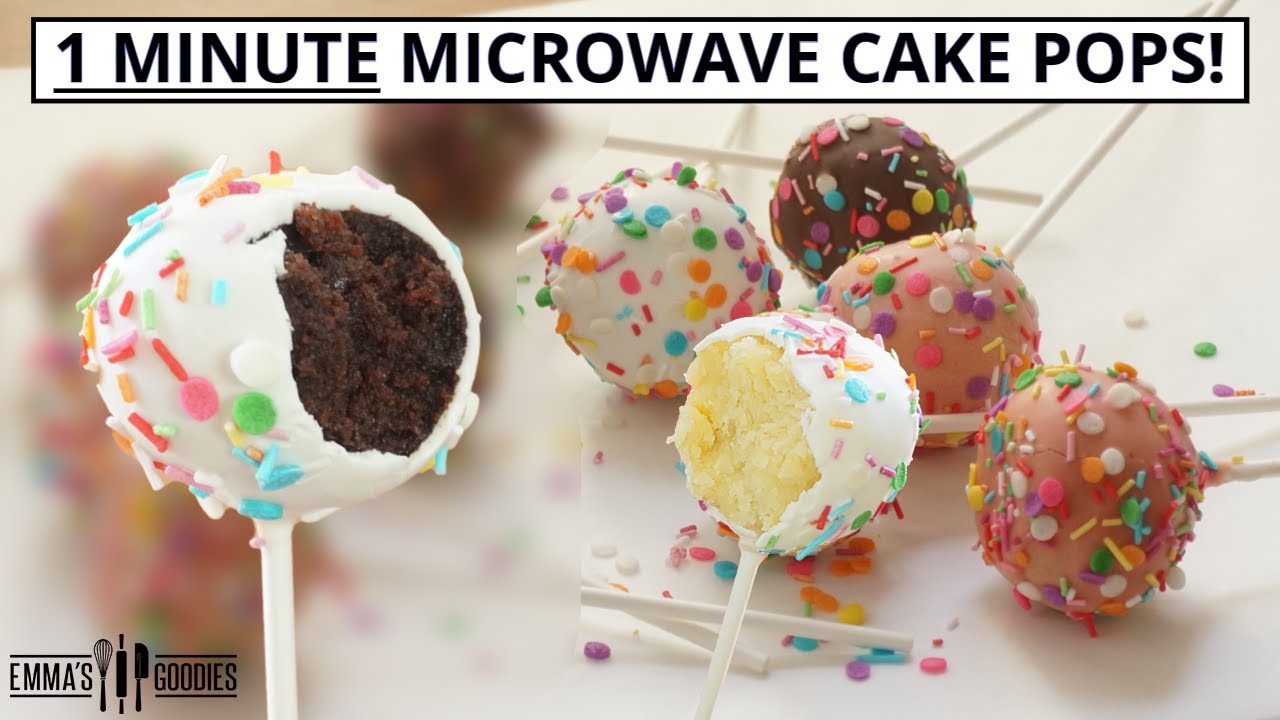 1 Minute Microwave CAKE POPS! The EASIEST way to make Cake Pops ! 1 Minute Microwave CAKE POPS! The EASIEST way to make Cake Pops !