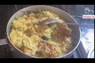 Chikhen biryani with peas || healthy salads|| easiest recipe || Salma Poppy’s vlog