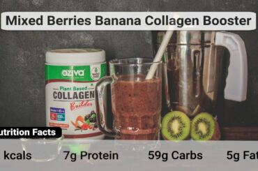 Collagen Smoothie | Berry + Banana Smoothie | Skin Care | OZiva Collagen | Healthy Recipe | OZiva