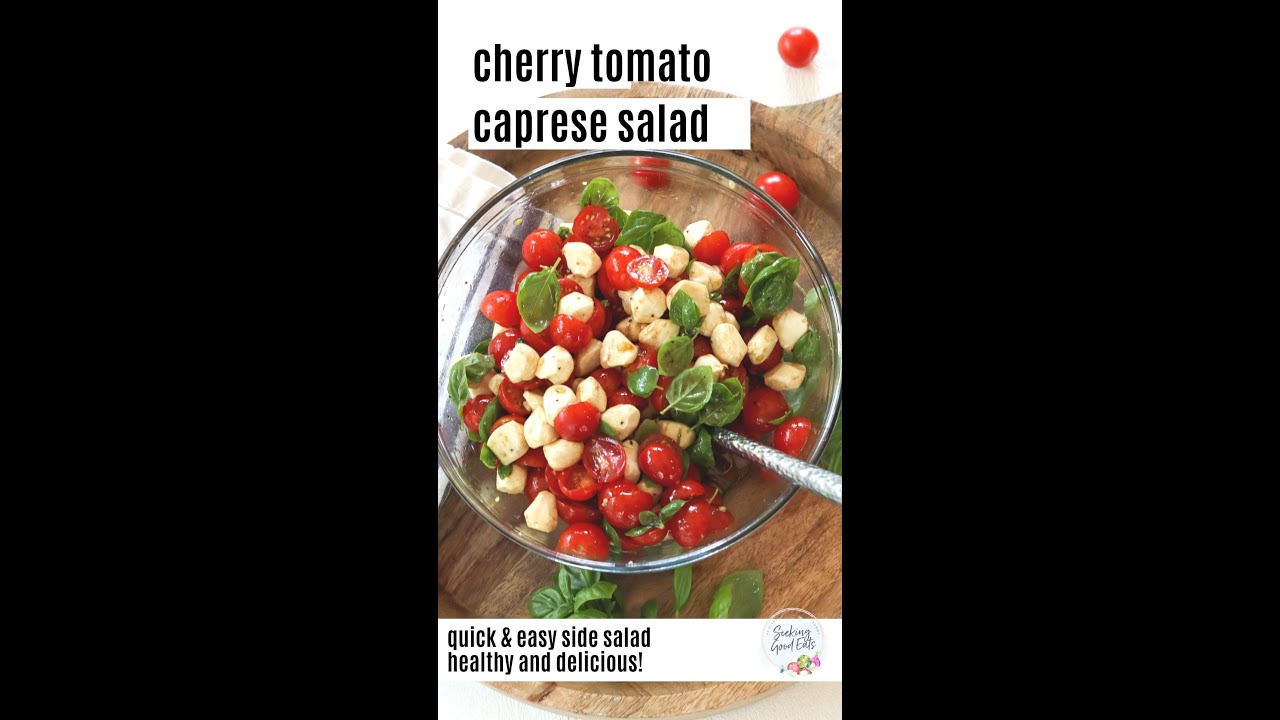 Cherry Tomato Caprese Salad | easy salad recipe #shorts Cherry Tomato Caprese Salad | easy salad recipe #shorts