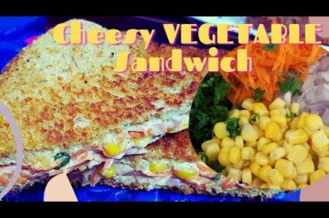 How to make Quick & Delicious Vegetable Sandwich | Healthy Breakfast recipe by Flavorous Plate