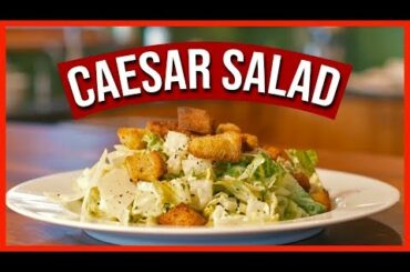 Healthy Caesar Salad | The Best Caesar salad Dressing recipe.