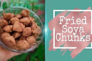 Fried soya chunks recipe | High protein  tasty recipe | Healthy soya chunk recipe for diet #shorts