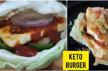 Keto Burger Recipe | Paneer Burger Recipe At Home| Keto Cottage Cheese Burger| Viral burger  #shorts