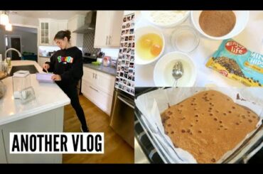 VLOG - bake w/ me (HEALTHY and YUMMY AF blondies!!!)