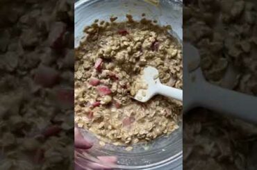 Strawberry Banana Baked Oatmeal! Healthy Recipe #shorts #weightloss #okinawaflatbellytonic