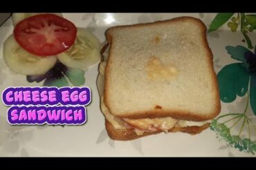 Cheese Egg Sandwich (English Subtitle) | Cheese Omelette Sandwich | Healthy Breakfast | Microwave