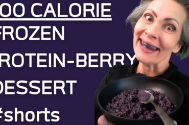 BLUEBERRY VANILLA FROZEN DESSERT - Under 300 calories High Protein Low Calorie recipe #shorts