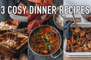 3 QUICK AND EASY DINNER RECIPES FOR AUTUMN | VEGETARIAN AND VEGAN