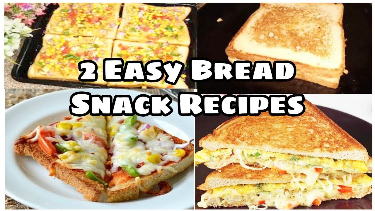 2 Easy Bread Snack Recipes || Two instant bread recipes || Bread sandwich || Bread Pizza 2 Easy Bread Snack Recipes || Two instant bread recipes || Bread sandwich || Bread Pizza