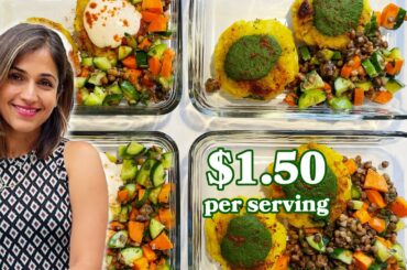 How To Meal Prep 12 Vegan Indian Meals for $18
