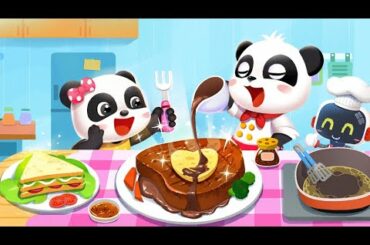 Baby Panda Cooking Party | Make Healthy Food & Nutritious Meals | Babybus Game Video