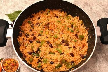Instant Mexican Rice-2 Easy Varieties, Only in 15 min, Non Sticky, Healthy Lunch recipe
