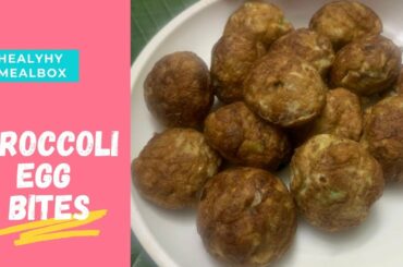 Broccoli egg bites / Quick and easy evening snack recipe / Healthy Mealbox