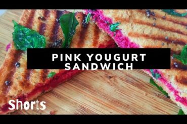 Pink Yogurt Sandwich | Quick Healthy Sandwich Recipe