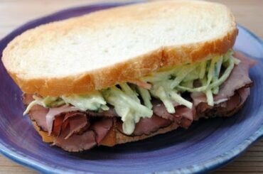 Roast Beef Sandwich - HEALTHY FOOD - DIABETIC FOOD - How To QUICKRECIPES