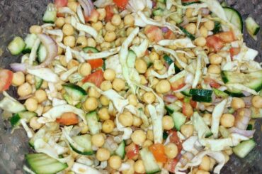Delicious and healthy salad recipe/ Chickpeas salad / Tasty diet food
