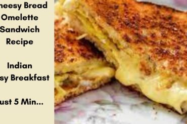 Cheesy Bread Omelette Sandwich Recipe  Easy Breakfast Recipes|4 Easy Cheesy Snack Recipes Collection