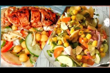 Your Favourite Quick Healthy Protein Salad Recipe with Tastiest Chicken Breast | ranna recipe nasta