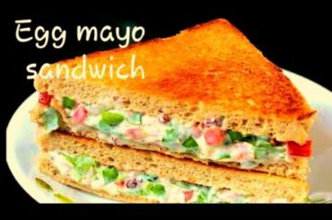 Egg Mayo Sandwich || Sandwich Recipe Malayalam || Egg Bread Recipe