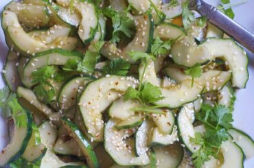 Easy Asian Inspired Cucumber Salad Recipe - Eat Simple Food