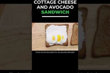 Cottage Cheese and Avocado Sandwich | Easy and Healthy Recipes | #shorts