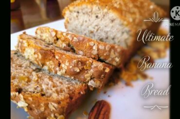 Ultimate Banana Nut Bread | Perfectly moist | Nutty | Multigrain | Healthy (Eat to Live)