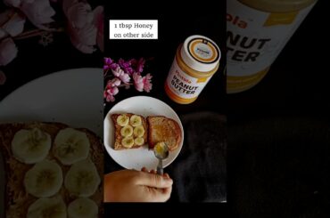 Low Calorie Healthy Breakfast Recipe |Pintola Peanut Butter Recipe |How to have peanut butter#shorts