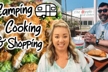 CAMPING, COOKING, AND SHOPPING | PIGEON FORGE TN | EASY WEEKNIGHT RECIPE | WALMART SHOPPING & HAUL