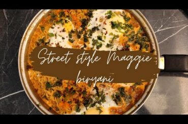 Street style Maggie biryani recipe||Ultimate street food|| Easy world