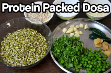 Healthy Protein Rich Dosa-Weight Loss Breakfast Indian-This Dosa will Keep you full until Lunch.