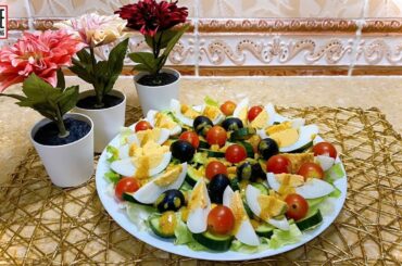 Egg Salad Recipe | Olive Salad | Cucumber Salad | Healthy Salad | Weight loss Salad