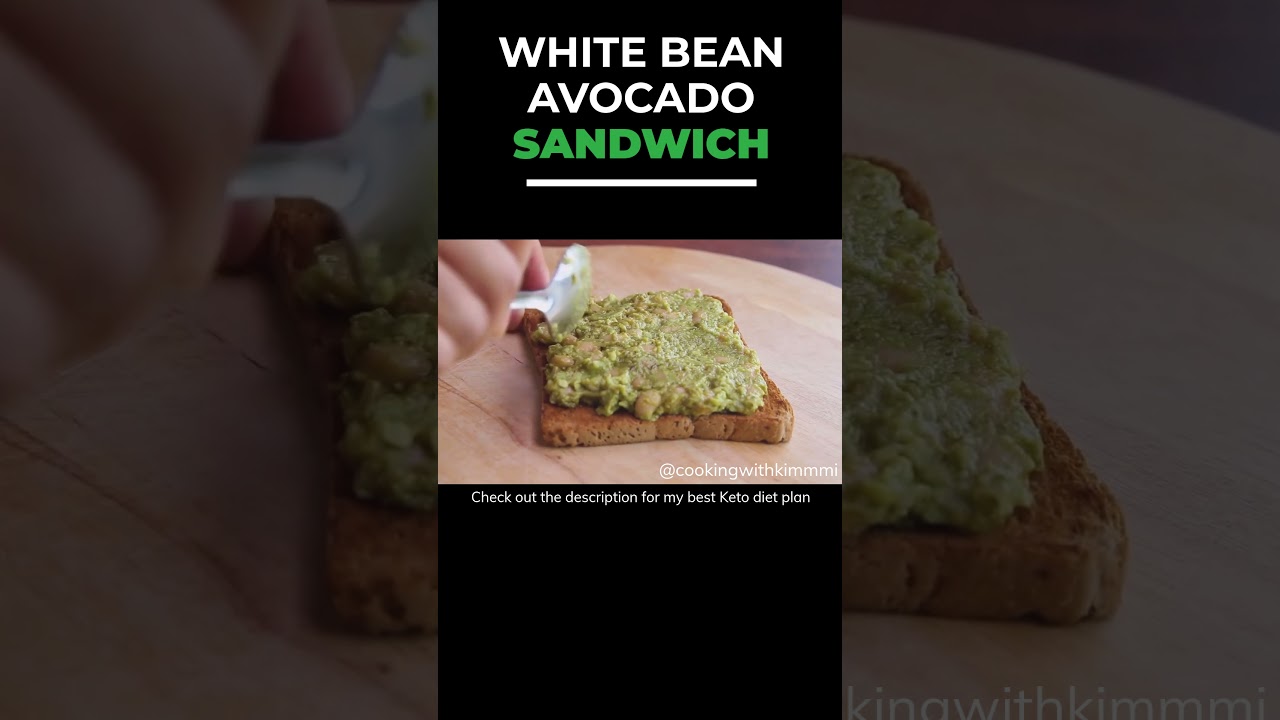 White Bean Avocado Sandwich | Easy and Healthy Recipes | #shorts White Bean Avocado Sandwich | Easy and Healthy Recipes | #shorts
