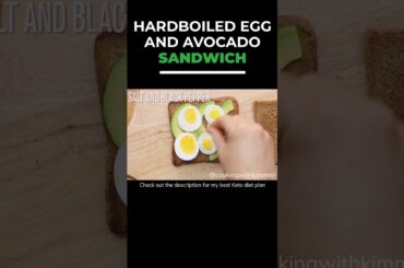 Hardboiled Egg and Avocado Sandwich | Easy and Healthy Recipes | #shorts