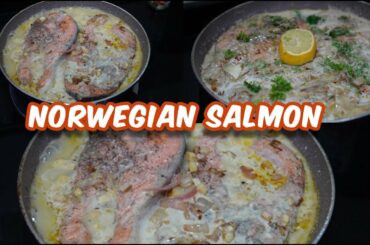 Norwegian Salmon Recipe | Creamy & Healthy Salmon Fish Recipe | Rich in Protein | Yum Healthy Dinner