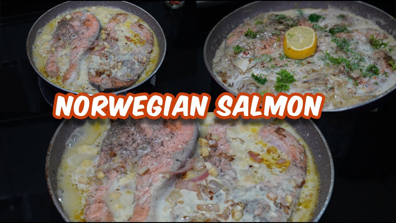 Norwegian Salmon Recipe | Creamy & Healthy Salmon Fish Recipe | Rich in Protein | Yum Healthy Dinner Norwegian Salmon Recipe | Creamy & Healthy Salmon Fish Recipe | Rich in Protein | Yum Healthy Dinner