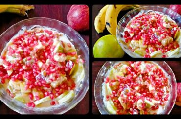 Creamy Yoghurt Fruit Salad || Healthy Salad Recipe||Salad For Weight Loss|| Seasonal Fruit Salad