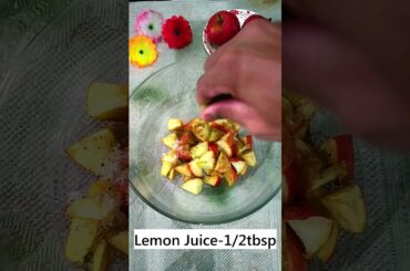 Apple Chaat Recipe | Fruit Chaat | Apple Salad | Healthy Snacks #chaatrecipe #shorts
