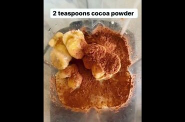 Smoothie Recipes - Healthy Vegan Chocolate MilkShake  #shorts