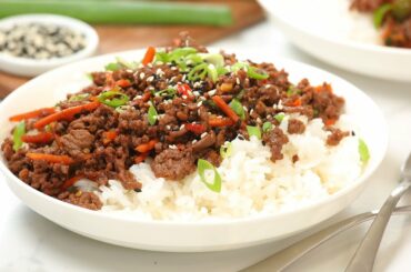 Korean Beef Bowls | 20 Minute Easy Weeknight Dinner Recipe