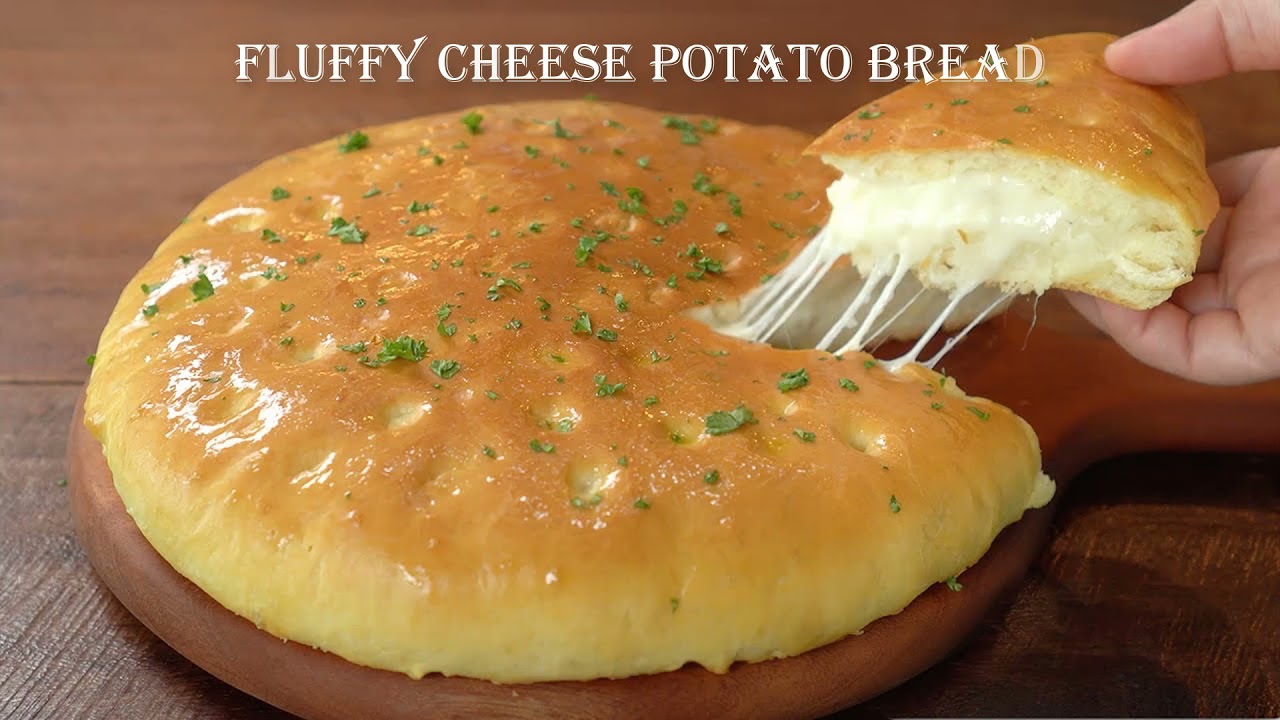 Fluffy Cheese Potato Bread – Potato Buns – Potato Brunch Recipe Fluffy Cheese Potato Bread - Potato Buns - Potato Brunch Recipe