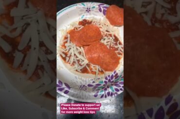 Easy Keto Pizza Low Calorie Diet Recipe | Healthy Diet Plan | Weight Loss Plan #shorts