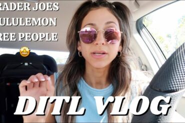 DITL VLOG | Trader Joes, Free People & Lululemon Haul, Healthy dinner recipe/ meal prep