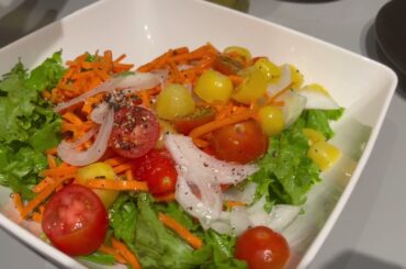 Quick and easy salad /Garden salad /Healthy weight loss recipe