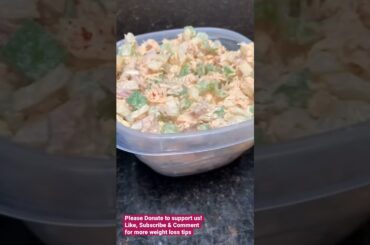 Easy Chicken Salad Low Calorie Keto Diet | Healthy Diet Plan | Weight Loss Plan #shorts