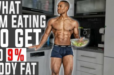 What I'm Eating TO GET UNDER 9% BODY FAT | LOW CARB FULL DAY OF EATING